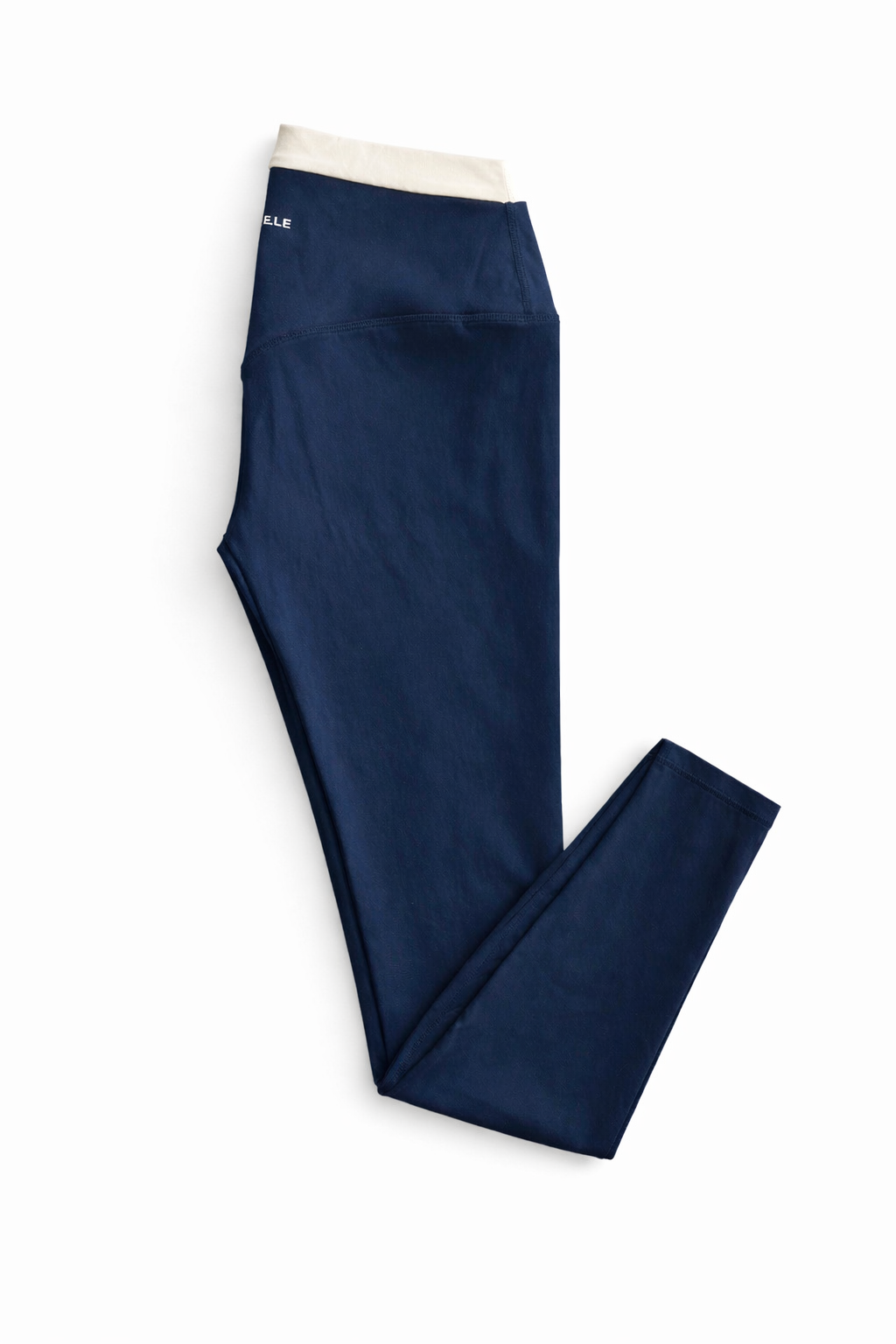 Double Layer Essential Legging- Navy & Buttercream