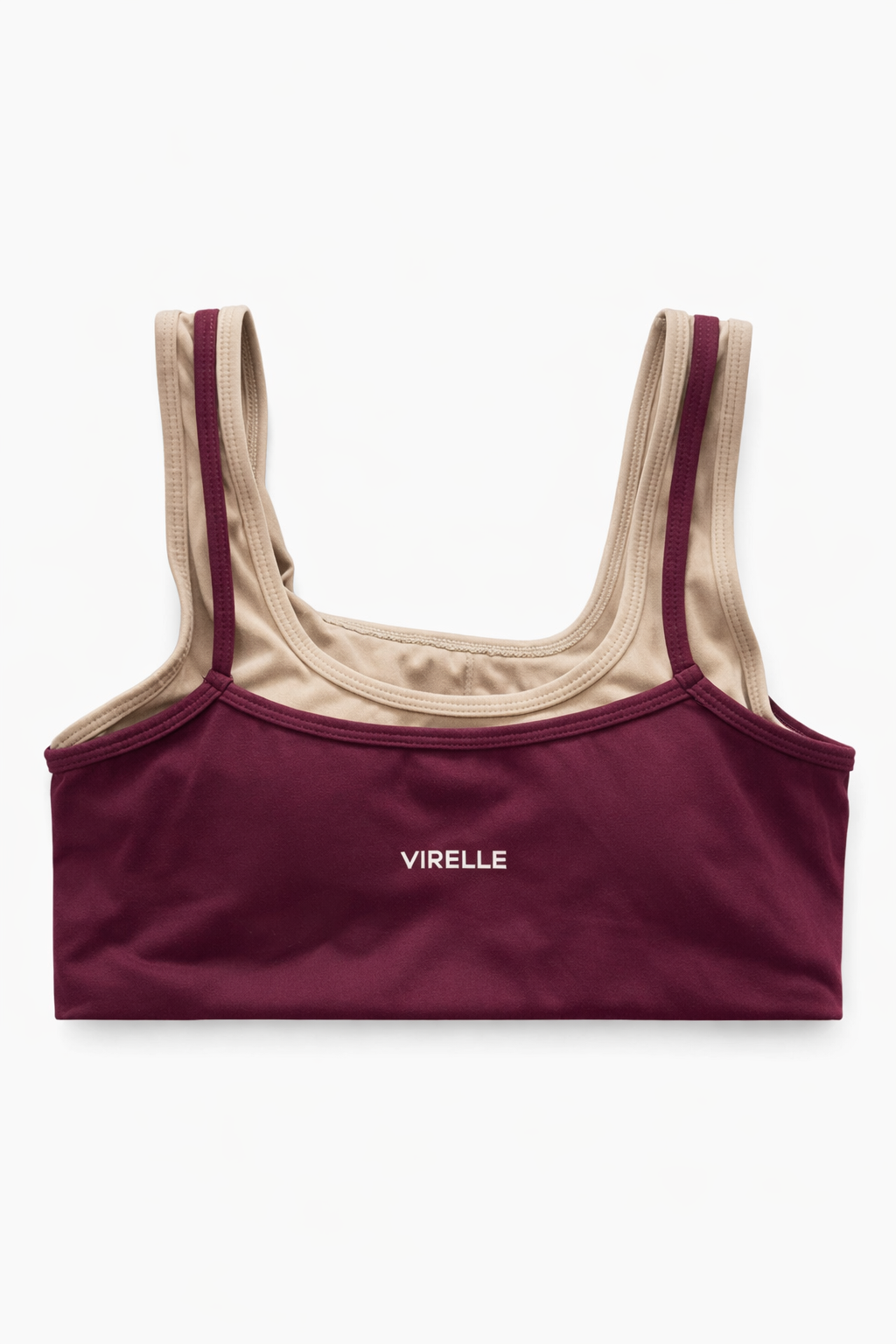 Double Layer Essential Bra- Toasted Berry & Taupe